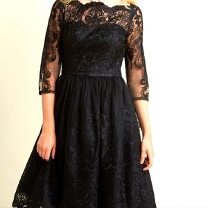 Chi Chi London black lace dress